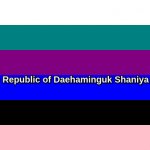 the Democratic Republic of Daehaminguk Shaniya National Flag