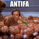 Tribbles are antifa | ANTIFA | image tagged in kirk tribbles,antifa | made w/ Imgflip meme maker