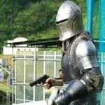 Armored guy with gun