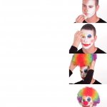 Putting on clown makeup meme
