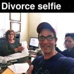 Divorce selfie meme