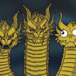 Meme do dragão de três cabeças