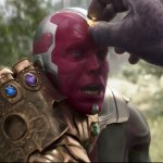 Thanos pulling mind stone