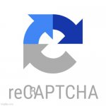 reCRAPTCHA | R | image tagged in recaptcha logo | made w/ Imgflip meme maker