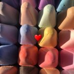 Color of Love | image tagged in rainbow challk | made w/ Imgflip meme maker
