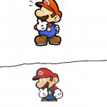 Paper Mario realizing something