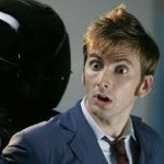 10th doctor surprised on the moon