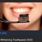 Black toothpaste whitening 2020
