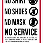 No Shirt No Shoes No Mask No Service