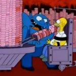 Homer Donut Punishment in Hell