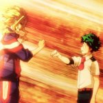 All Might and Deku meme