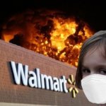 Walmart Fire Girl Masked meme