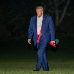 Dejected Trump