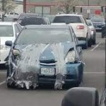 taped car