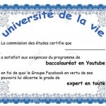 Diplôme de l'université de la vie