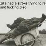 godzilla had a stroke trying to read this and he fucking died