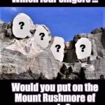 Singers on Mt. Rushmore