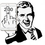 Iphone middle finger