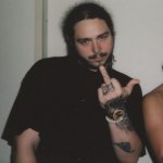 Post Malone middle finger