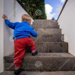 going up stairs