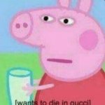 Peppa Pig Wants To Die In Gucci meme