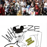 Star Wars Sucks - AMIRITE? | EVERYONE IN THIS PICTURE HAS SPENT UPWARDS OF $20,000 IN THEIR LIFETIME ON STAR WARS PRODUCTS; DISNEY HEAD HONCHO; AND THE MOVIES SUCK! | image tagged in star wars fans vs disney,disney,funny memes | made w/ Imgflip meme maker