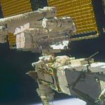 Astronauts Spacewalking