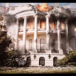 Burning White House