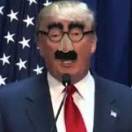 Trump Fake Glasses and Mustache