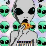 Rapper Pizza Alien
