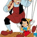 Pinocchio on strings