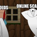 Use this template | ONLINE SCAMERS; 9 YEAR OLDS; "FREE VBUCKS | image tagged in basya trading | made w/ Imgflip meme maker