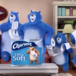 Toilet paper bears getting weird