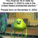 Mike Wazowski with Sully Face Meme