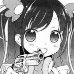 Anime girl with gun