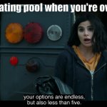Based Jane | The dating pool when you're over 25 | image tagged in your options are endless but also less than five | made w/ Imgflip meme maker