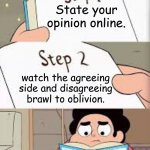 Pink diamond is not that terrible :) | State your opinion online. watch the agreeing side and disagreeing brawl to oblivion. Start a fandom war | image tagged in steven universe how to blank,steven universe,diamond,opinion,fandom,war | made w/ Imgflip meme maker