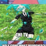 holy Blue Agate! WTH? | HMM, AN ANIME ABOUT GEMS, HUH? I THINK I'LL WATCH IT; THE TV:; HOLY COW! WHAT HAPPENED?! | image tagged in scared patrick,anime,crystal,steven universe | made w/ Imgflip meme maker