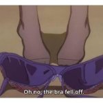 the bra fell off