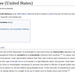 Self-defense in the United States