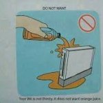 your wii is not thirsty