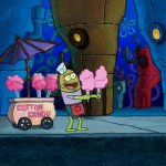 cotton candy, spongebob