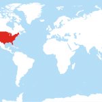 World map with USA highlighted meme