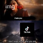 Tiktok | I hate you | image tagged in memes,funny,you took everything from me - i don't even know who you are,imgflip,tiktok | made w/ Imgflip meme maker