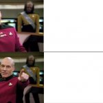 Captain Picard Drake meme meme