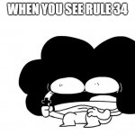 Pelo | WHEN YOU SEE RULE 34 | image tagged in pelo | made w/ Imgflip meme maker