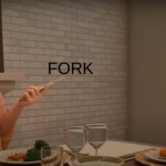 f | FORK; life; me | image tagged in mmm delicious air | made w/ Imgflip meme maker