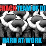 head up ass | CRACK; AT&T'S                 TEAM OF DIRECTORS; HARD AT WORK | image tagged in head up ass | made w/ Imgflip meme maker