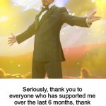 Thank you so much everyone | I JUST HIT 1,000,000 POINTS! Seriously, thank you to everyone who has supported me over the last 6 months, thank you to everyone who upvoted my memes, and thank you to everyone for making my time on Imgflip so good! | image tagged in robert downey jr iron man,thank you | made w/ Imgflip meme maker