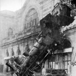 Montparnasse Station train wreck, public domain